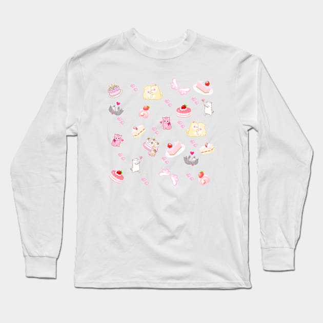 Kawaii Pixel Dream Long Sleeve T-Shirt by OMC Designs